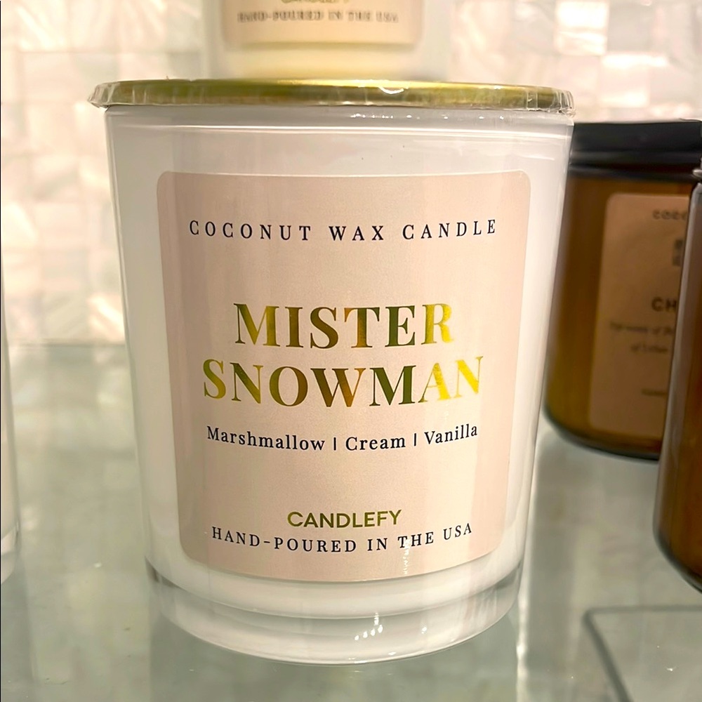 Candlefy Mister Snowman Coconut Wax Candle